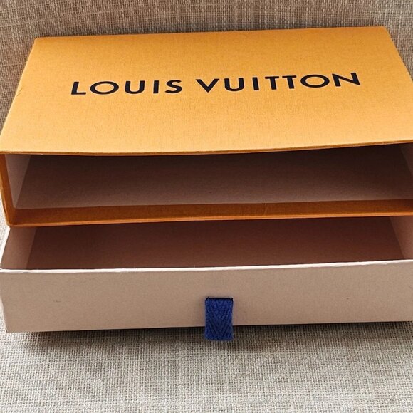 Louis Vuitton Empy Box Yellow Storage Box Authentic LV 8 X 5 inches - Picture 2 of 8
